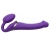 Фиолетовый безремневой вибрострапон Vibrating Bendable Strap-On - size L - Strap-on-me - купить с доставкой в Улан-Удэ