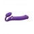 Фиолетовый безремневой вибрострапон Silicone Bendable Strap-On - size XL - Strap-on-me - купить с доставкой в Улан-Удэ