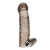 Дымчатая насадка на пенис с вибрацией  Vibrating Penis Enhancing Sleeve Extension - 13,3 см. - BlueLine - в Улан-Удэ купить с доставкой