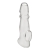 Прозрачная насадка для пениса Girthy Penis Enhancing Sleeve Extension - 17,1 см. - BlueLine - в Улан-Удэ купить с доставкой