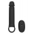Черная насадка-удлинитель с вибрацией Vibrating Extender With Remote - Dream Toys - в Улан-Удэ купить с доставкой