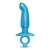 Голубая анальная пробка для массажа простаты Hither Silicone Prostate Plug - 14,3 см. - b-Vibe - в Улан-Удэ купить с доставкой
