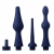 Набор из 3 универсальных насадок для анального душа Universal 3 Piece Silicone Enema Attachment Set - XR Brands - купить с доставкой в Улан-Удэ