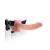 Телесный полый страпон с вибрацией Vibrating Hollow Strap-On with Balls - 24 см. - Pipedream - купить с доставкой в Улан-Удэ
