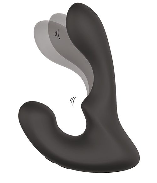 Чёрный массажер простаты с 2 моторами BOOTY ROCKER - Dream Toys - в Улан-Удэ купить с доставкой
