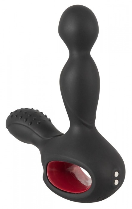 Черный вибромассажер простаты с нагревом и ротацией Prostate Plug - 14,5 см. - Orion - в Улан-Удэ купить с доставкой