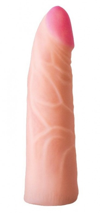 Фаллическая насадка на трусики харнесс - 17,5 см. - LOVETOY (А-Полимер) - купить с доставкой в Улан-Удэ
