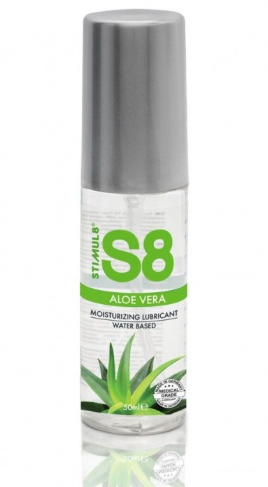 Лубрикант на водной основе S8 Aloe Vera Lube с алоэ вера - 50 мл. - Stimul8 - купить с доставкой в Улан-Удэ