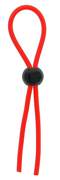 Красное эрекционное лассо с одной бусиной-утяжкой STRETCHY THIN LASSO - Dream Toys - в Улан-Удэ купить с доставкой