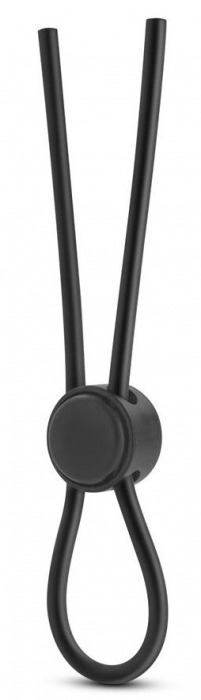 Черное силиконовое лассо на пенис SILICONE LOOP COCK RING - Blush Novelties - в Улан-Удэ купить с доставкой