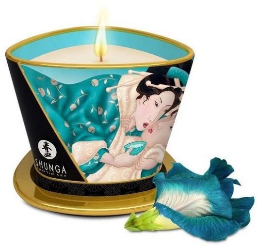 Массажная свеча Island Blossoms - 170 мл. - Shunga - купить с доставкой в Улан-Удэ