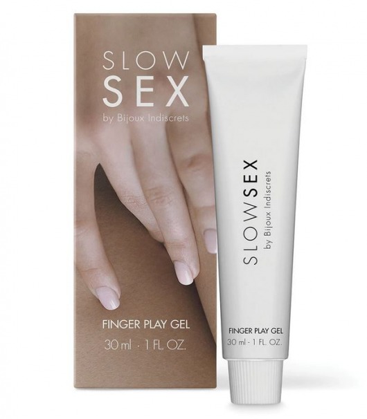 Гель для мастурбации с ароматом кокоса Slow Sex Finger Play Gel - 30 мл. - Bijoux Indiscrets - купить с доставкой в Улан-Удэ