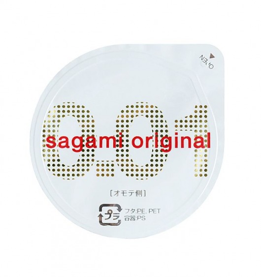 Супертонкий презерватив Sagami Original 0.01 - 1 шт. - Sagami - купить с доставкой в Улан-Удэ