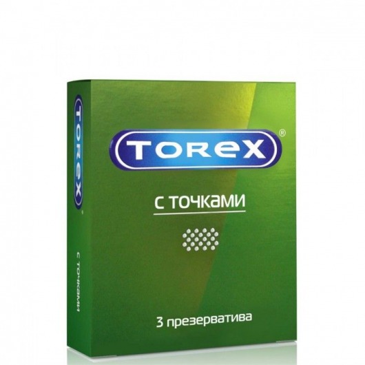 Текстурированные презервативы Torex  С точками  - 3 шт. - Torex - купить с доставкой в Улан-Удэ