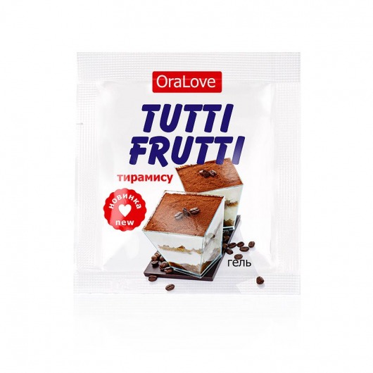 Пробник гель-смазки Tutti-frutti со вкусом тирамису - 4 гр. - Биоритм - купить с доставкой в Улан-Удэ