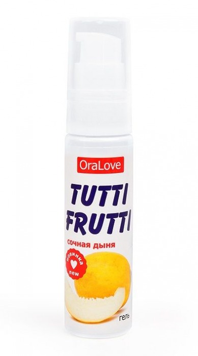 Гель-смазка Tutti-frutti со вкусом сочной дыни - 30 гр. - Биоритм - купить с доставкой в Улан-Удэ