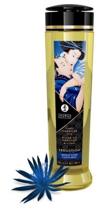 Массажное масло с ароматом ночных цветов Seduction - 240 мл. - Shunga - купить с доставкой в Улан-Удэ