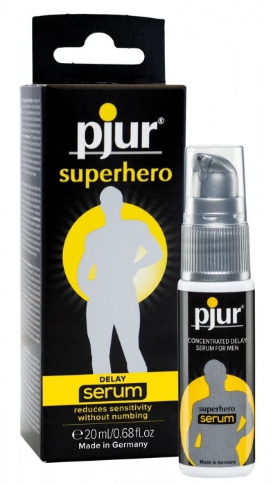 Сыворотка-пролонгатор pjur SUPERHERO Delay Serum - 20 мл. - Pjur - купить с доставкой в Улан-Удэ