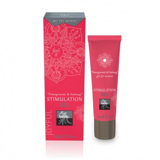 Возбуждающий интимный гель для двоих STIMULATION GEL Pomegranate   Nutmeg - 30 мл. - Shiatsu - купить с доставкой в Улан-Удэ