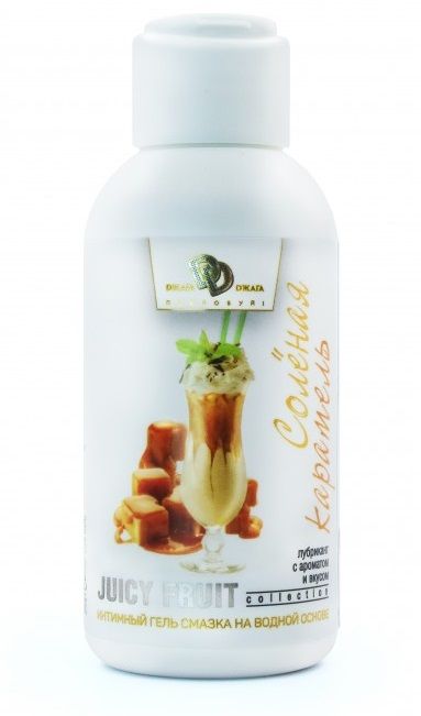 Интимный гель-смазка JUICY FRUIT с ароматом солёной карамели - 100 мл. - БиоМед - купить с доставкой в Улан-Удэ