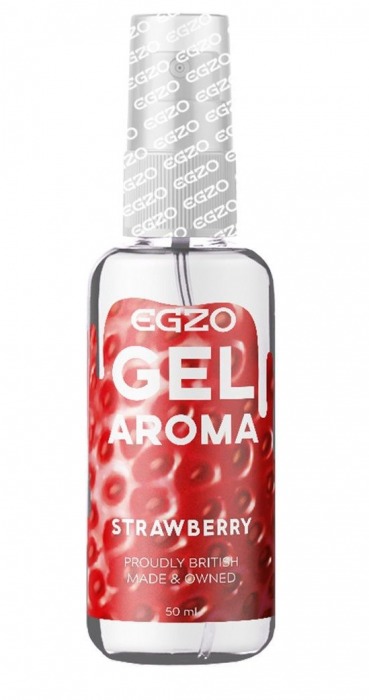 Интимный лубрикант EGZO AROMA с ароматом клубники - 50 мл. - EGZO - купить с доставкой в Улан-Удэ