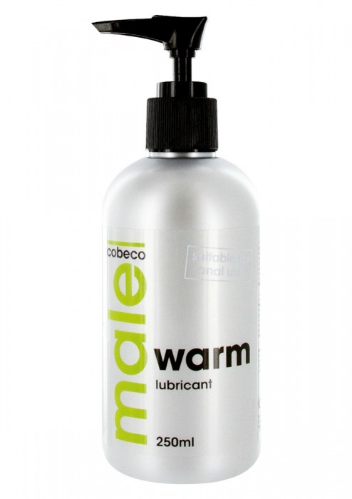 Лубрикант с согревающим эффектом MALE Cobeco Warm Lubricant - 250 мл. - Cobeco - купить с доставкой в Улан-Удэ