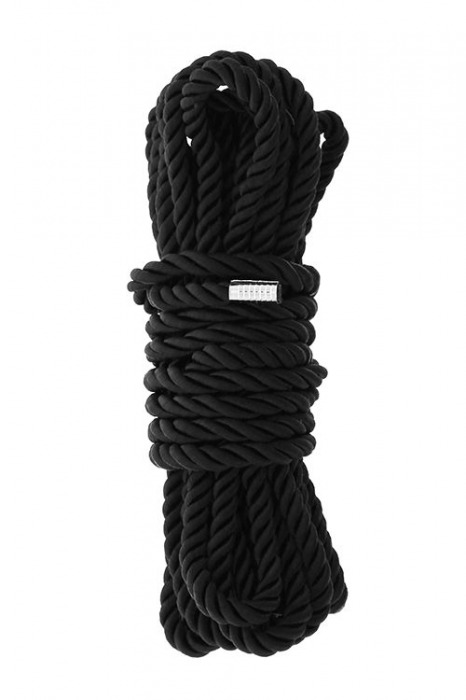 Черная веревка для шибари DELUXE BONDAGE ROPE - 5 м. - Dream Toys - купить с доставкой в Улан-Удэ