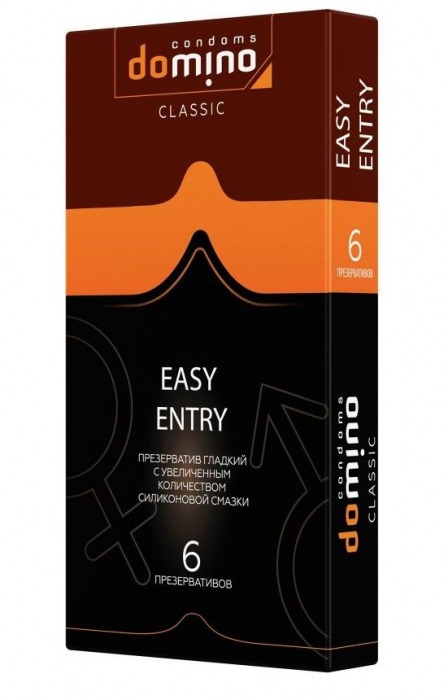 Презервативы с увеличенным количеством смазки DOMINO Easy Entry - 6 шт. - Domino - купить с доставкой в Улан-Удэ