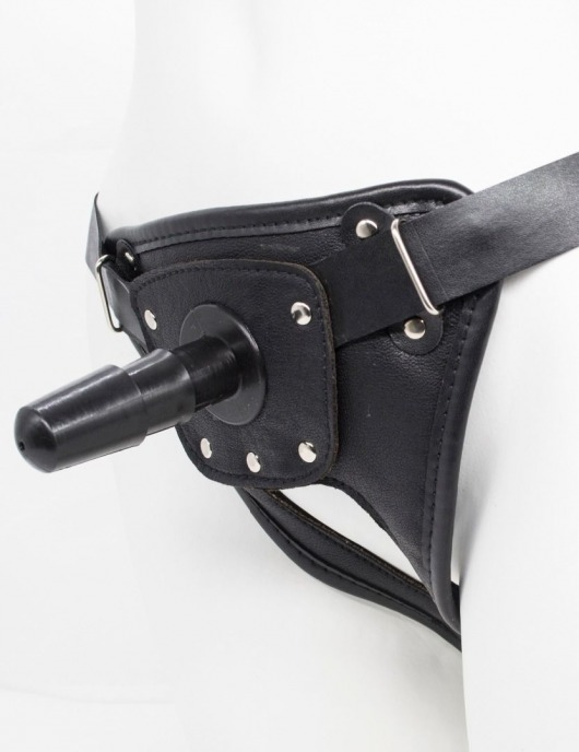 Черный пояс для насадок CLASS STRAP Restyling - LOVETOY (А-Полимер) - купить с доставкой в Улан-Удэ