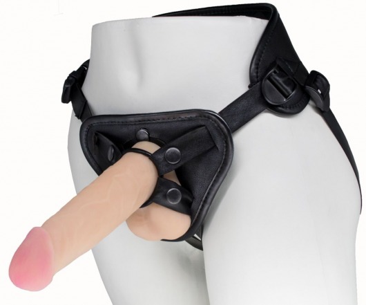 Пояс харнесс BEST UNI strap с 2 насадками - 18 и 22 см. - LOVETOY (А-Полимер) - купить с доставкой в Улан-Удэ