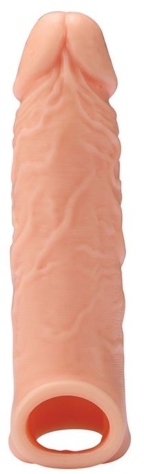 Телесная насадка EXTENDER WITH BALL STRAP 6.5 - 17 см. - Dream Toys - в Улан-Удэ купить с доставкой