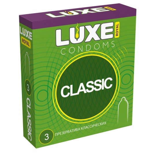 Гладкие презервативы LUXE Royal Classic - 3 шт. - Luxe - купить с доставкой в Улан-Удэ