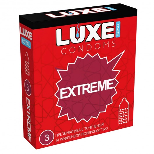 Текстурированные презервативы LUXE Royal Extreme - 3 шт. - Luxe - купить с доставкой в Улан-Удэ