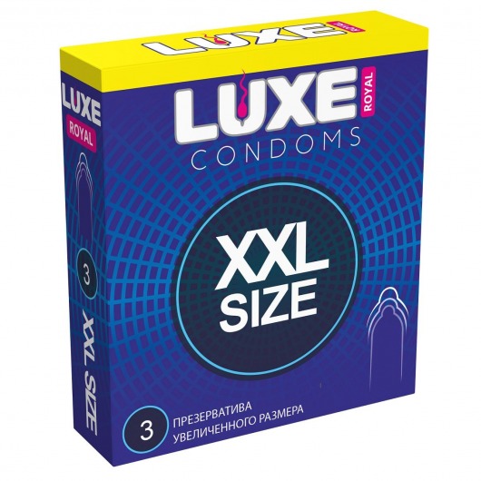 Презервативы увеличенного размера LUXE Royal XXL Size - 3 шт. - Luxe - купить с доставкой в Улан-Удэ