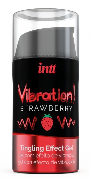 Жидкий интимный гель с эффектом вибрации Vibration! Strawberry - 15 мл. - INTT - купить с доставкой в Улан-Удэ
