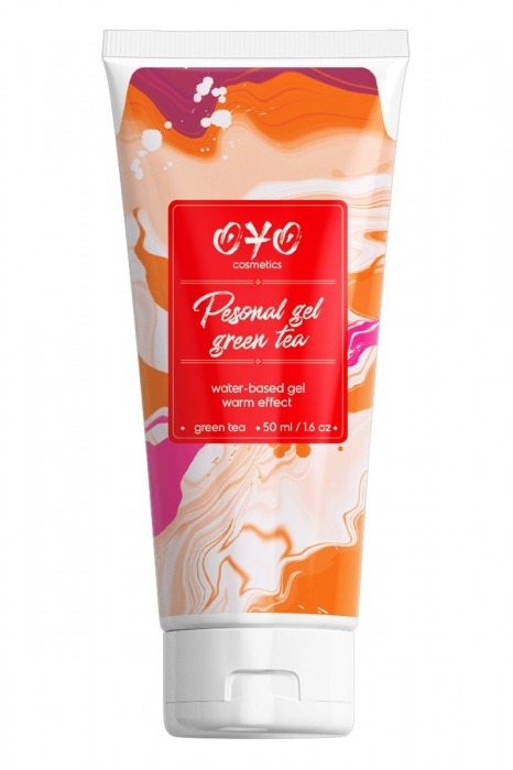 Интимная смазка на водной основе с согревающим эффектом OYO Personal Gel Green Tea - 50 мл. - OYO - купить с доставкой в Улан-Удэ