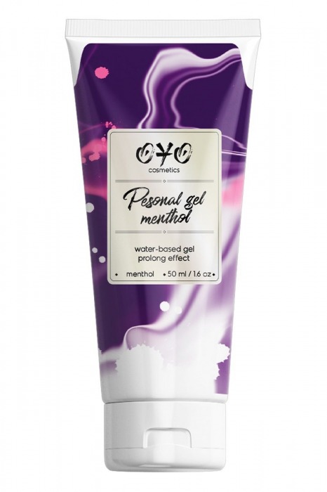 Интимная смазка на водной основе с пролонгирующим эффектом OYO Personal Gel Menthol - 50 мл. - OYO - купить с доставкой в Улан-Удэ