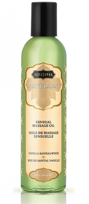 Массажное масло Naturals Vanilla Sandalwood с ароматом ванили и сандала - 236 мл. - Kama Sutra - купить с доставкой в Улан-Удэ