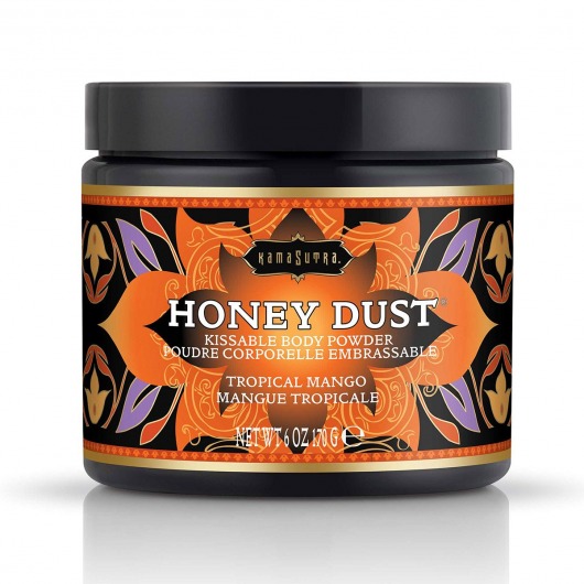 Пудра для тела Honey Dust Body Powder с ароматом манго - 170 гр. - Kama Sutra - купить с доставкой в Улан-Удэ