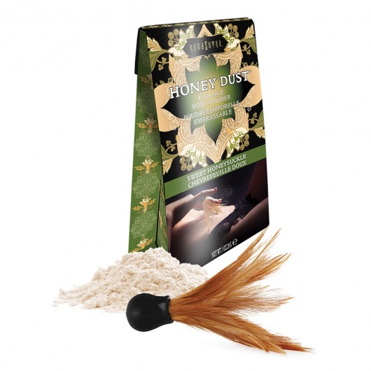 Пудра для тела Honey Dust Body Powder с ароматом жимолости - 28 гр. - Kama Sutra - купить с доставкой в Улан-Удэ