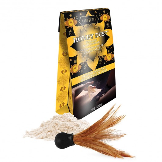Пудра для тела Honey Dust Body Powder с ароматом кокоса и ананаса - 28 гр. - Kama Sutra - купить с доставкой в Улан-Удэ
