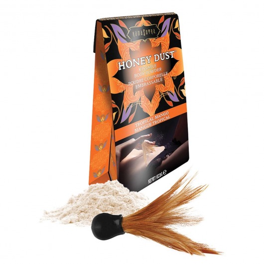 Пудра для тела Honey Dust Body Powder с ароматом манго - 28 гр. - Kama Sutra - купить с доставкой в Улан-Удэ