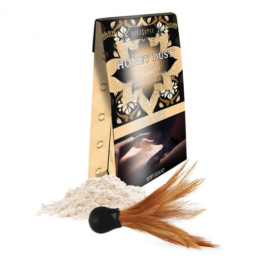 Пудра для тела Honey Dust Body Powder с ароматом ванили - 28 гр. - Kama Sutra - купить с доставкой в Улан-Удэ