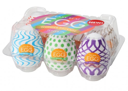 Набор из 6 мастурбаторов Tenga EGG IV с различным рельефом - Tenga - в Улан-Удэ купить с доставкой