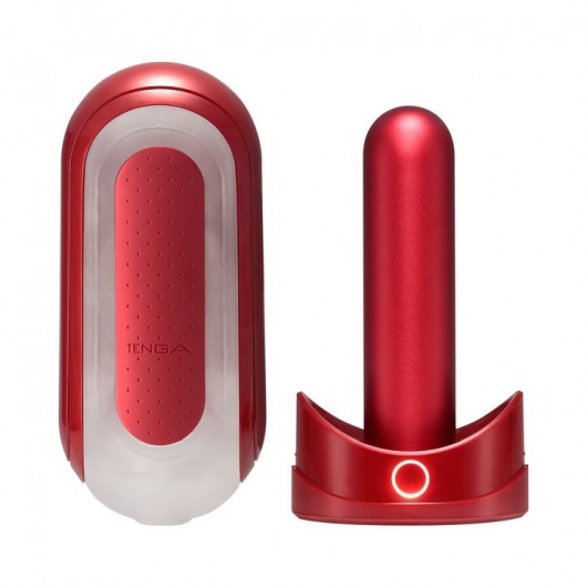 Красный мастурбатор Flip Zero Red   Warmer с подогревом - Tenga - в Улан-Удэ купить с доставкой