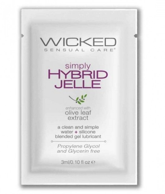 Гель-лубрикант на водно-силиконовой основе Simply Hybrid Jelle - 3 мл. - Wicked - купить с доставкой в Улан-Удэ