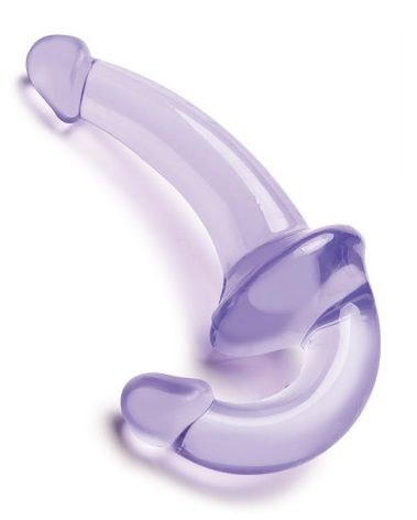Фиолетовый безремневой страпон Strapless Strap-On - Lux Fetish - купить с доставкой в Улан-Удэ