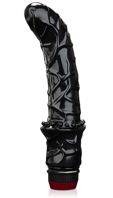 Черный вибромассажер простаты 6  Premium Prostate Massager - BlueLine - в Улан-Удэ купить с доставкой