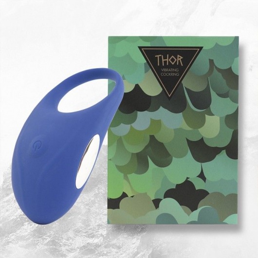 Синее кольцо с вибрацией Thor Cockring - FeelzToys - в Улан-Удэ купить с доставкой