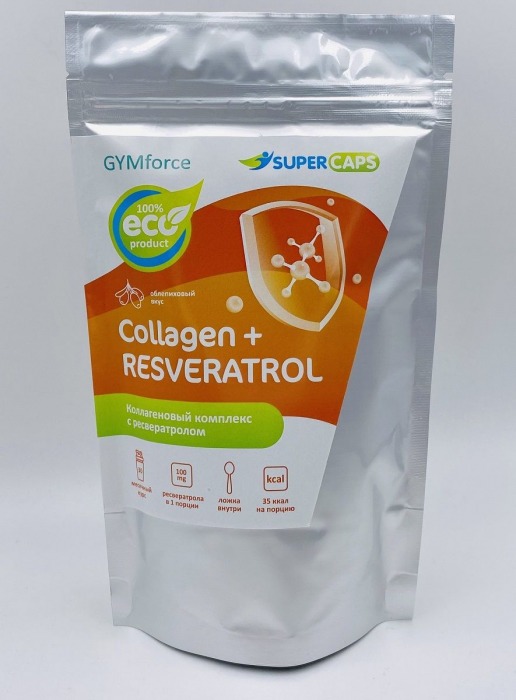 Натуральный коллаген с ресвератролом GYMforce Collagen+ - 150 гр. - SuperCaps - купить с доставкой в Улан-Удэ